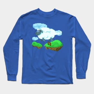 Pixel Art Sheep cloud Long Sleeve T-Shirt